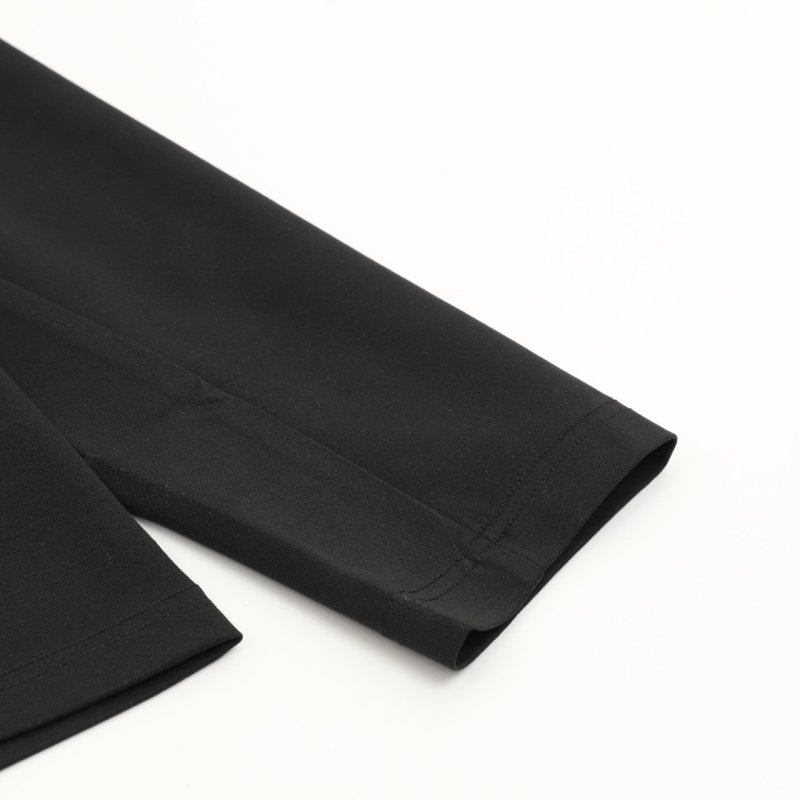 Black Quarter-Zip Long-Sleeve T-Shirt view
