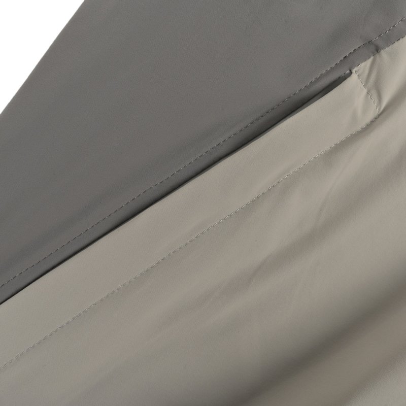 Lightweight Grey Windbreaker Jacket with Contrast Panels view