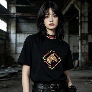 Gucci Horsebit Chain T-Shirt Black view 3