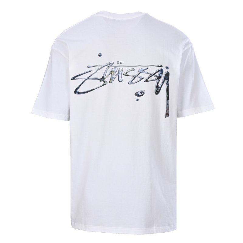 Stüssy Signature Script Cream Short Sleeve T-Shirt view