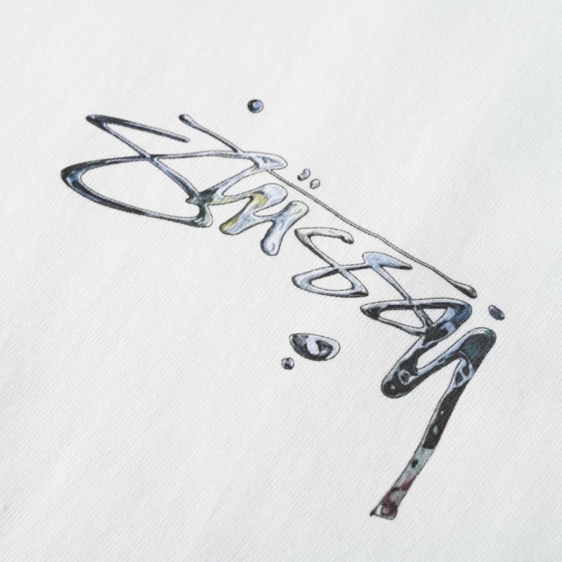 Stüssy Signature Script Cream Short Sleeve T-Shirt view