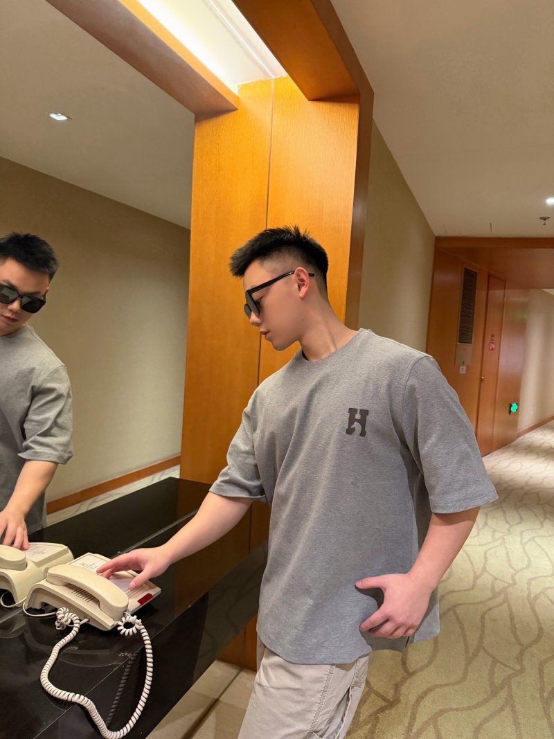 Essentials Grey Logo T-Shirt view