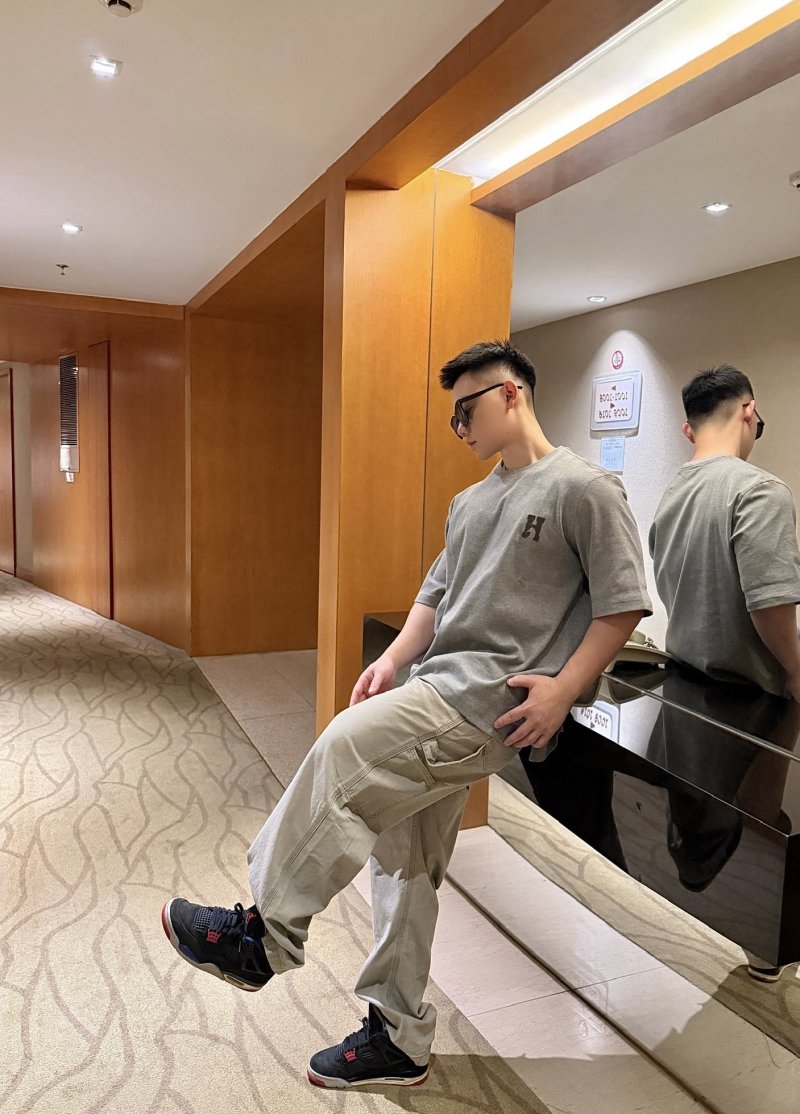 Essentials Grey Logo T-Shirt view