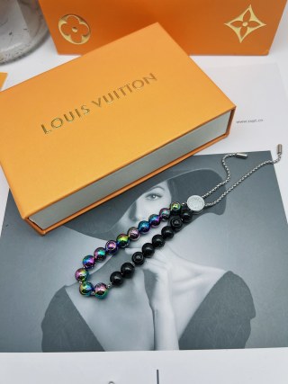 Louis Vuitton Monogram Colors Pearls Bracelet - Rainbow & Black view 2