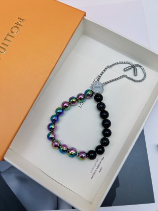Louis Vuitton Monogram Colors Pearls Bracelet - Rainbow & Black view 5