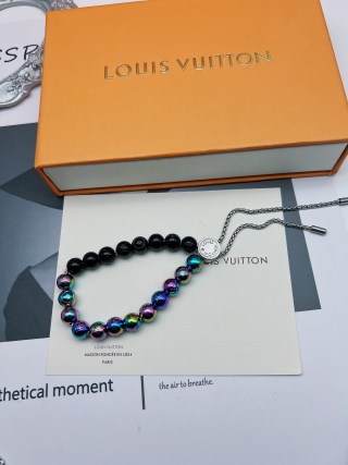 Louis Vuitton Monogram Colors Pearls Bracelet - Rainbow & Black view 6