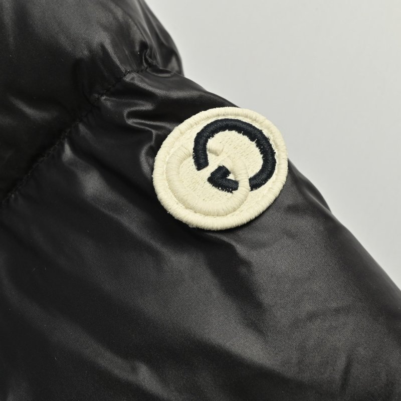 Essentials Down Jacket Black & Navy with Stripe view
