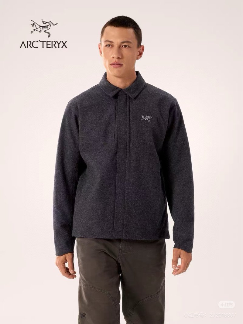 Arcteryx Black Wool Blend Zip Jacket