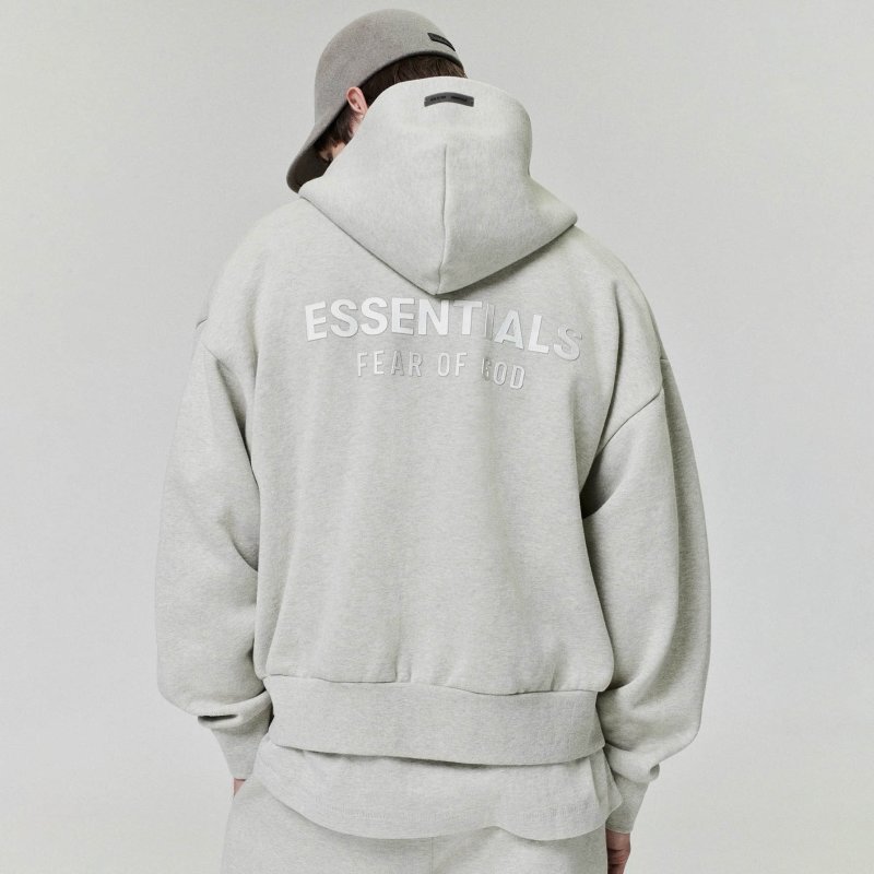 Essentials Fear of God Oatmeal Hoodie