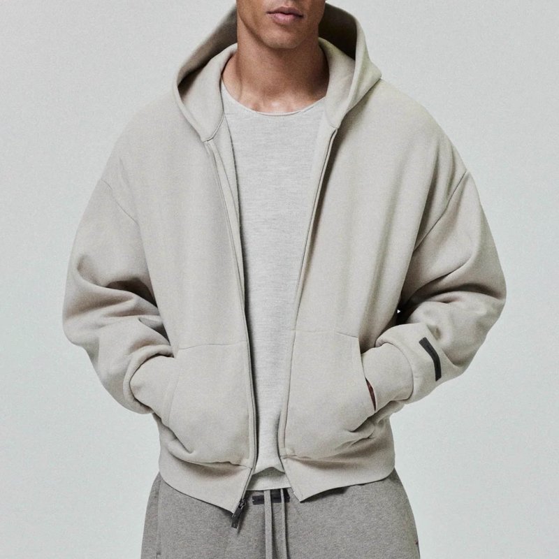 Essentials Fear of God Oatmeal Hoodie view