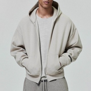 Essentials Fear of God Oatmeal Hoodie view 4