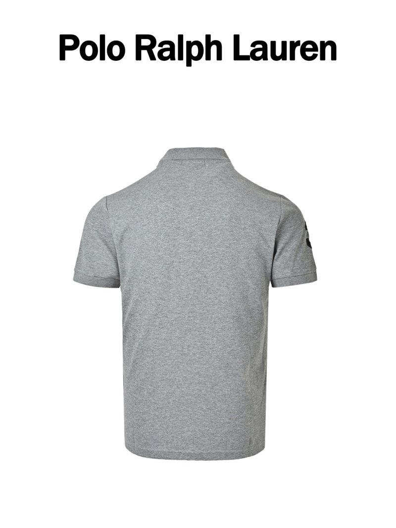 Ralph Lauren Polo Shirt Grey with Embroidered Logo view
