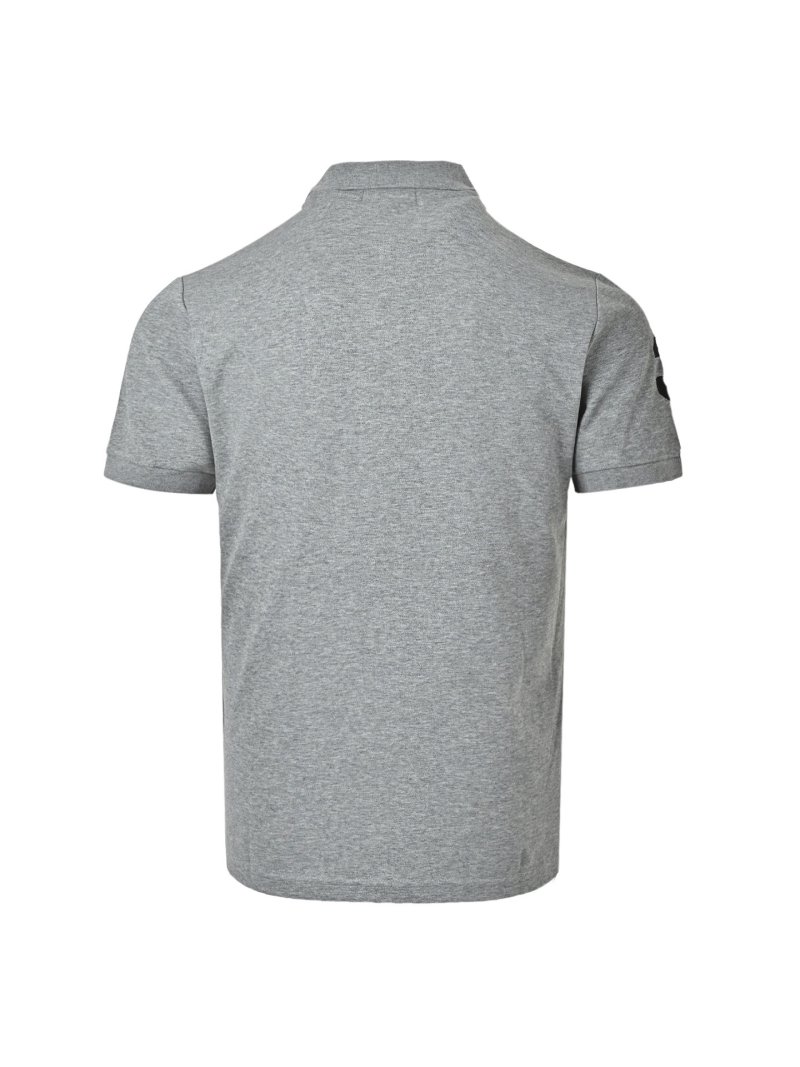 Ralph Lauren Polo Shirt Grey with Embroidered Logo view