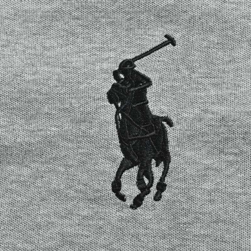 Ralph Lauren Polo Shirt Grey with Embroidered Logo view