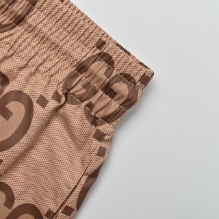 Gucci GG Monogram Print Drawstring Shorts - Beige view 6