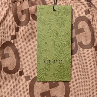 Gucci GG Monogram Print Drawstring Shorts - Beige view 8