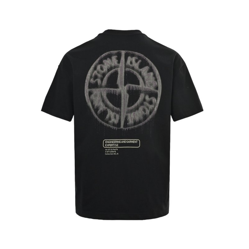 Stone Island Compass Circle Grey T-Shirt view