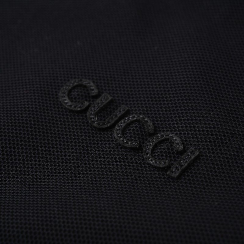 Gucci Black Short-Sleeve Polo Shirt view