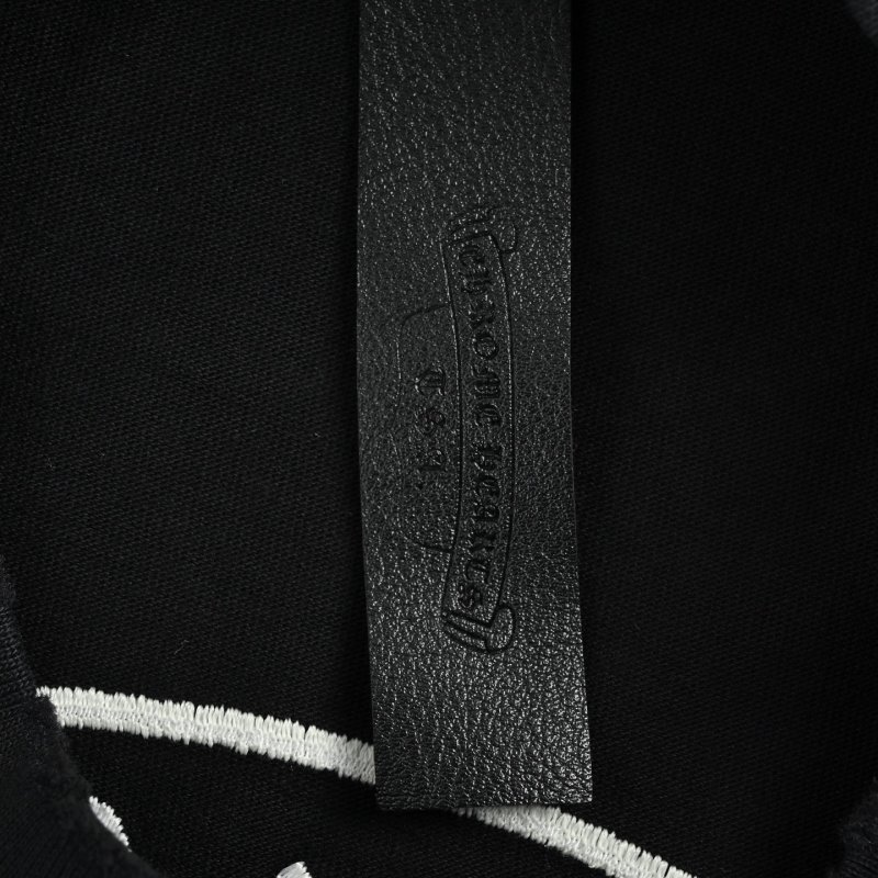 Black Oversized T-Shirt with Cross Medallion Back Print view