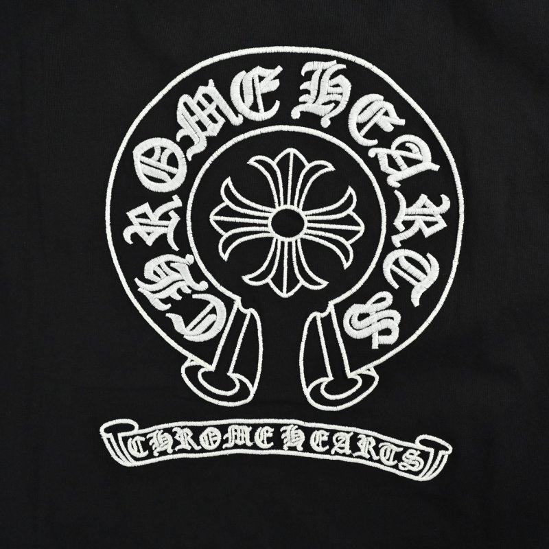 Black Oversized T-Shirt with Cross Medallion Back Print view