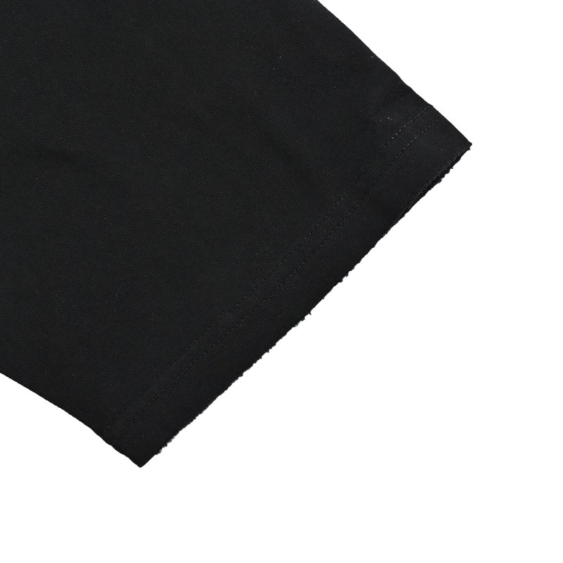 Black Oversized T-Shirt with Cross Medallion Back Print view