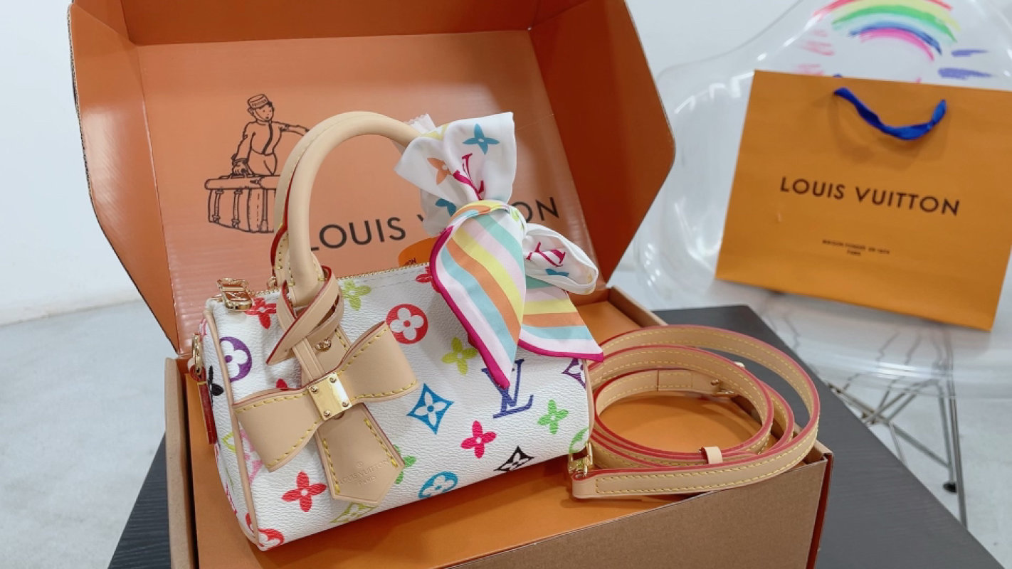 Louis Vuitton Multicolor Monogram Canvas Handbag with Strap