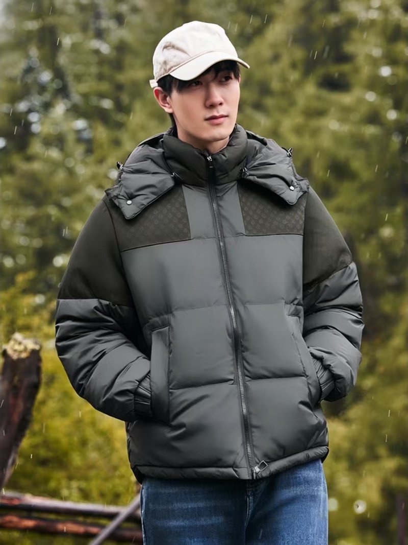 Louis Vuitton Monogram Embossed Black Down Jacket view