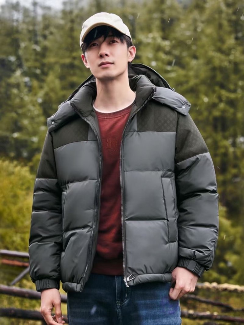 Louis Vuitton Monogram Embossed Black Down Jacket view