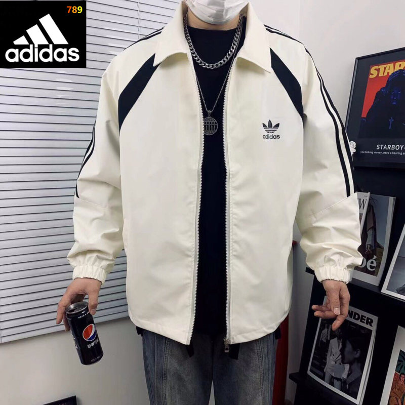 Adidas Trefoil Colorblock Retro Windbreaker Jacket Cream/Navy