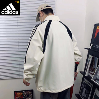 Adidas Trefoil Colorblock Retro Windbreaker Jacket Cream/Navy view 7
