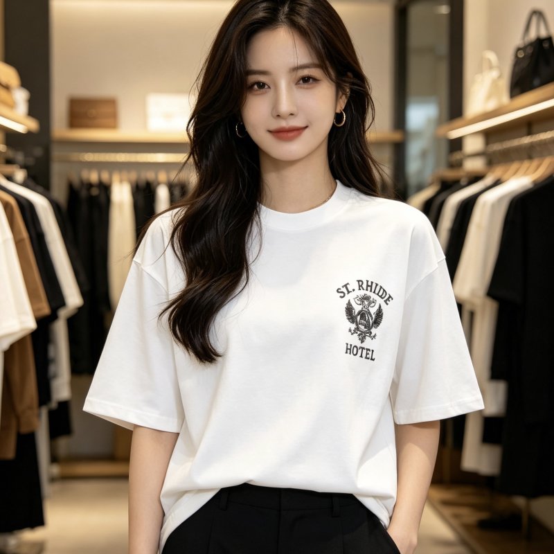 St. Rhide Hotel White Short Sleeve T-Shirt