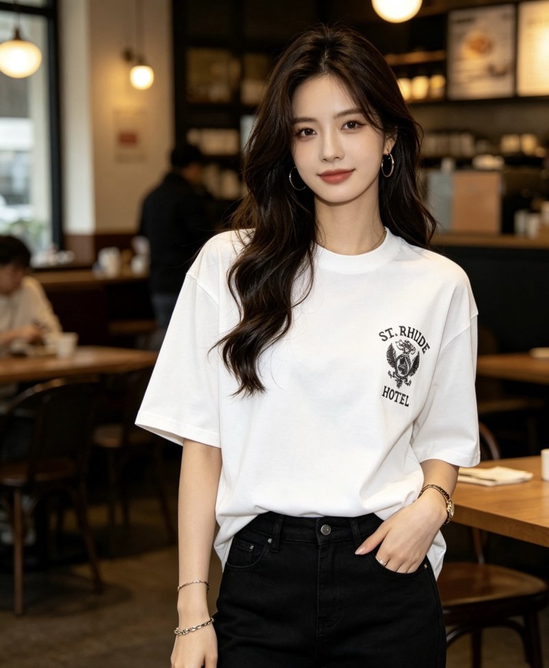 St. Rhide Hotel White Short Sleeve T-Shirt view