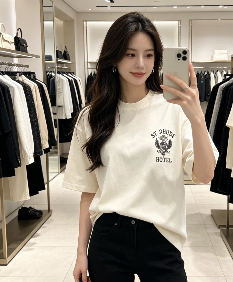 St. Rhide Hotel White Short Sleeve T-Shirt view