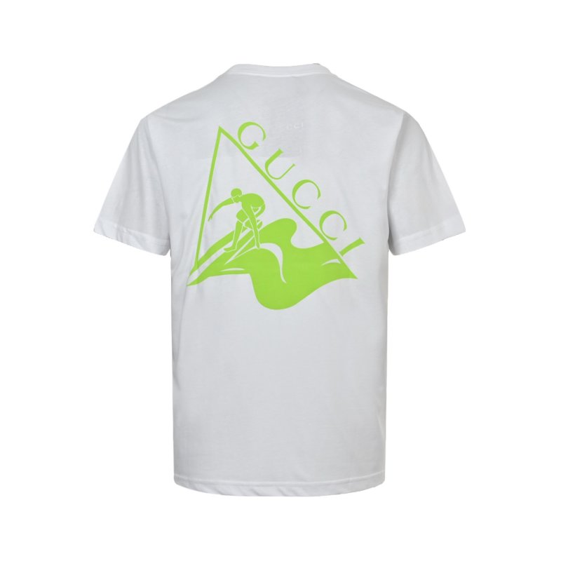 Gucci GG Logo Print White T-Shirt view