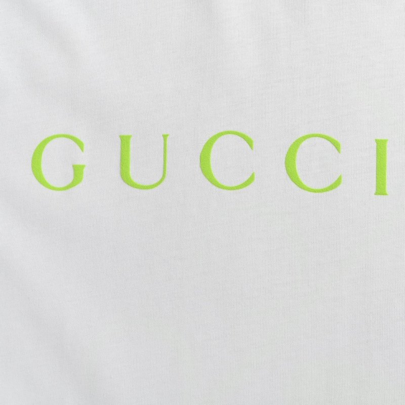 Gucci GG Logo Print White T-Shirt view