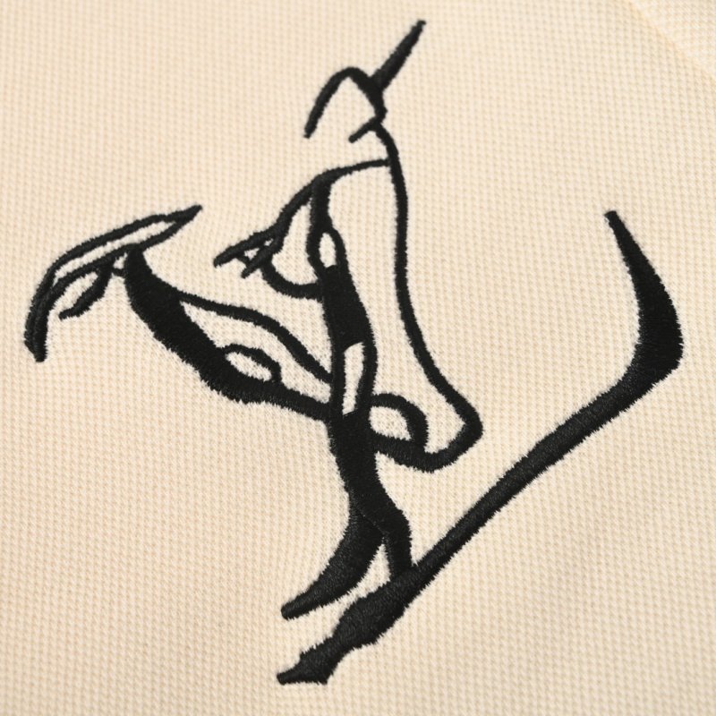 Louis Vuitton Cream Logo Drawstring Shorts view