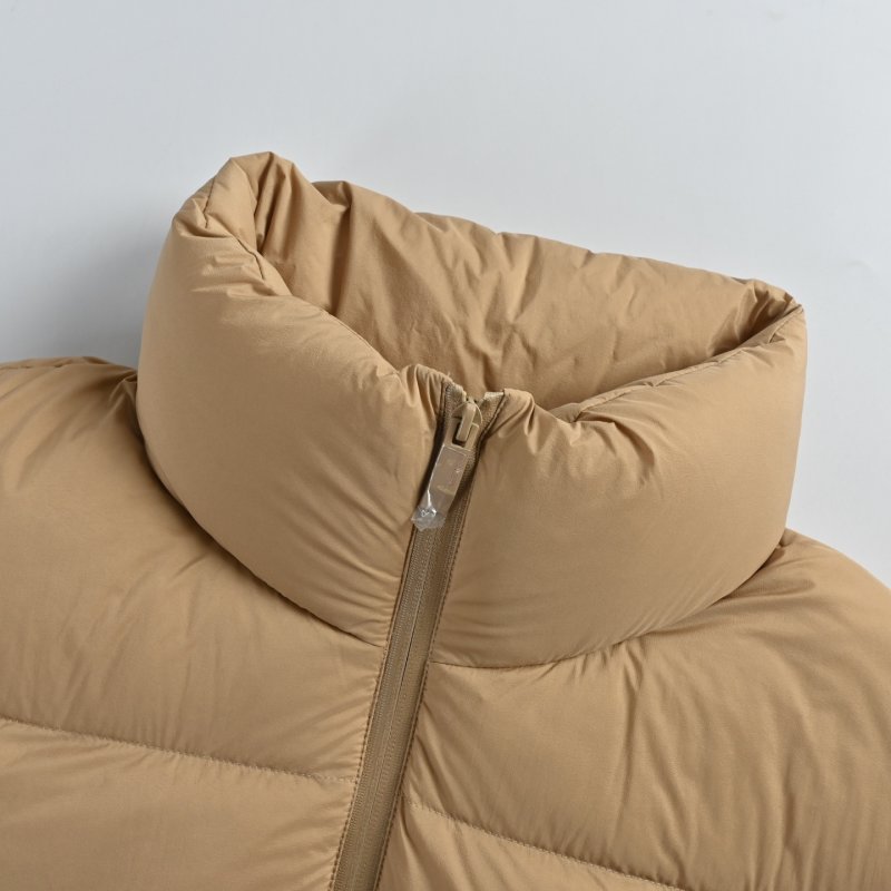 Beige Puffer Down Jacket - Warm Winter Coat view