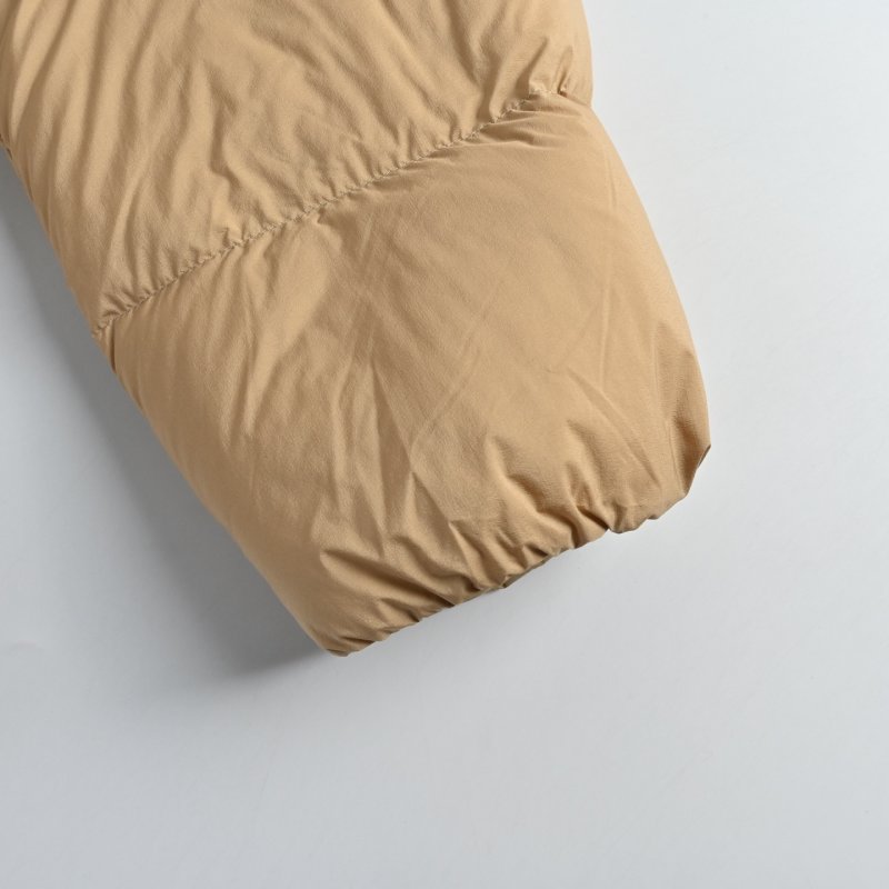 Beige Puffer Down Jacket - Warm Winter Coat view