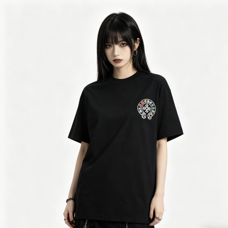 Chrome Hearts Black Oversized Short Sleeve T-Shirt