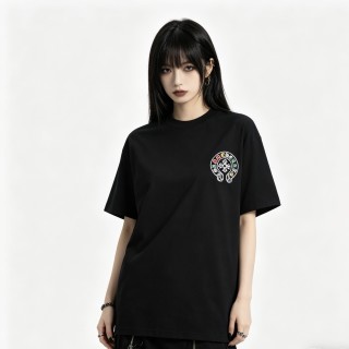 Chrome Hearts Black Oversized Short Sleeve T-Shirt