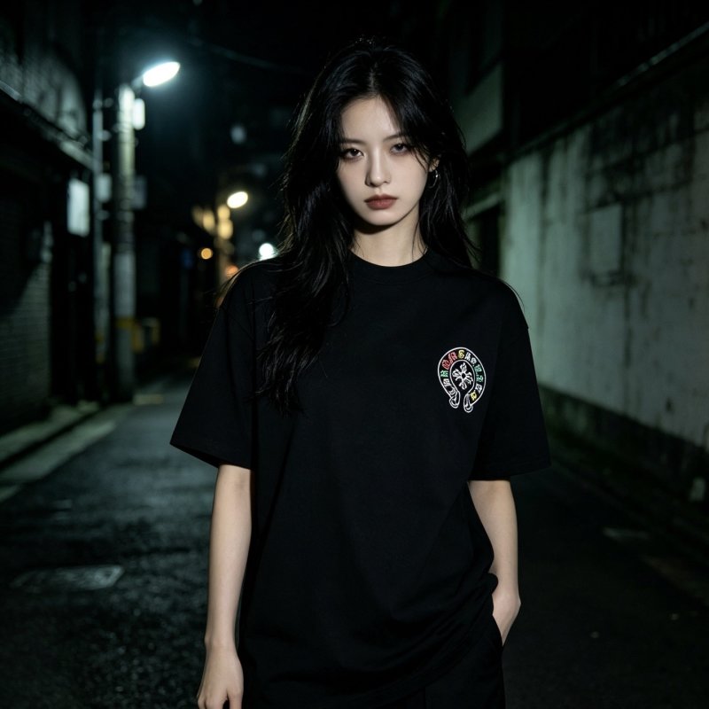 Chrome Hearts Black Oversized Short Sleeve T-Shirt view