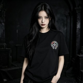 Chrome Hearts Black Oversized Short Sleeve T-Shirt view 3