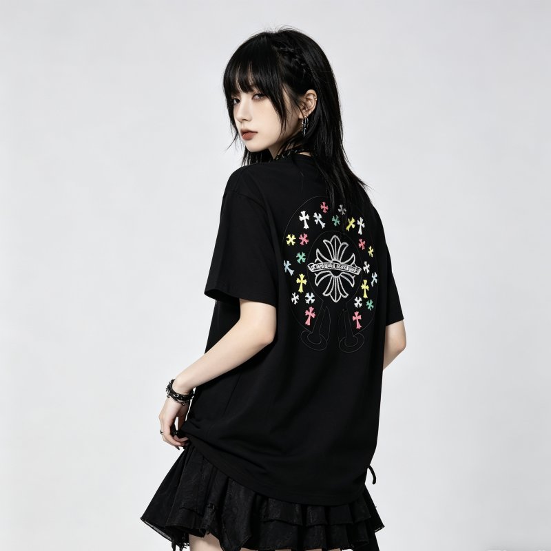 Chrome Hearts Black Oversized Short Sleeve T-Shirt view