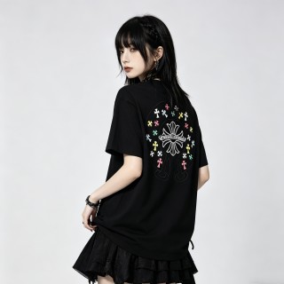 Chrome Hearts Black Oversized Short Sleeve T-Shirt view 5