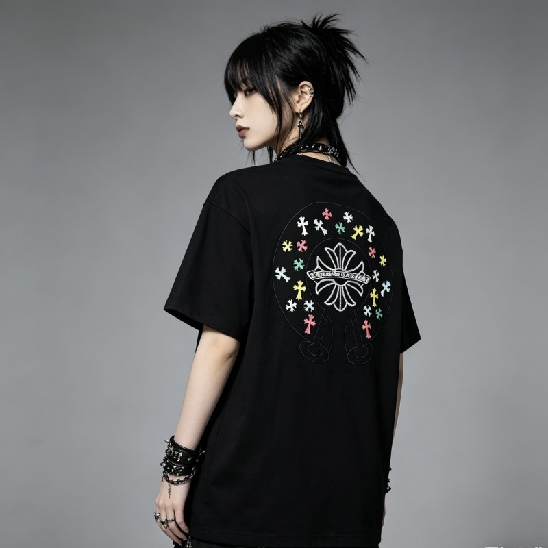 Chrome Hearts Black Oversized Short Sleeve T-Shirt view