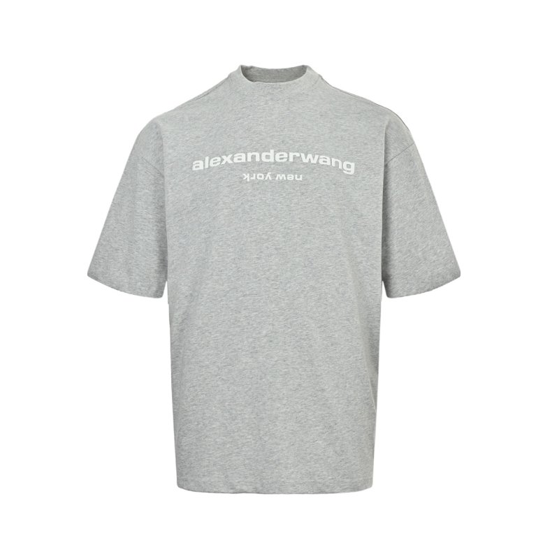 Oversized Gray Graphic Print T-Shirt view