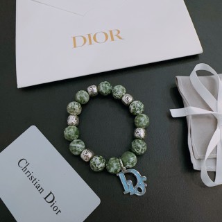 Dior Green Agate & Thai Silver Beaded Bracelet view 5