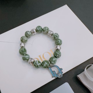 Dior Green Agate & Thai Silver Beaded Bracelet view 6