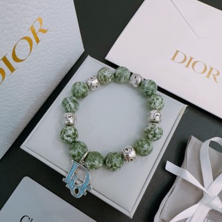Dior Green Agate & Thai Silver Beaded Bracelet view 8