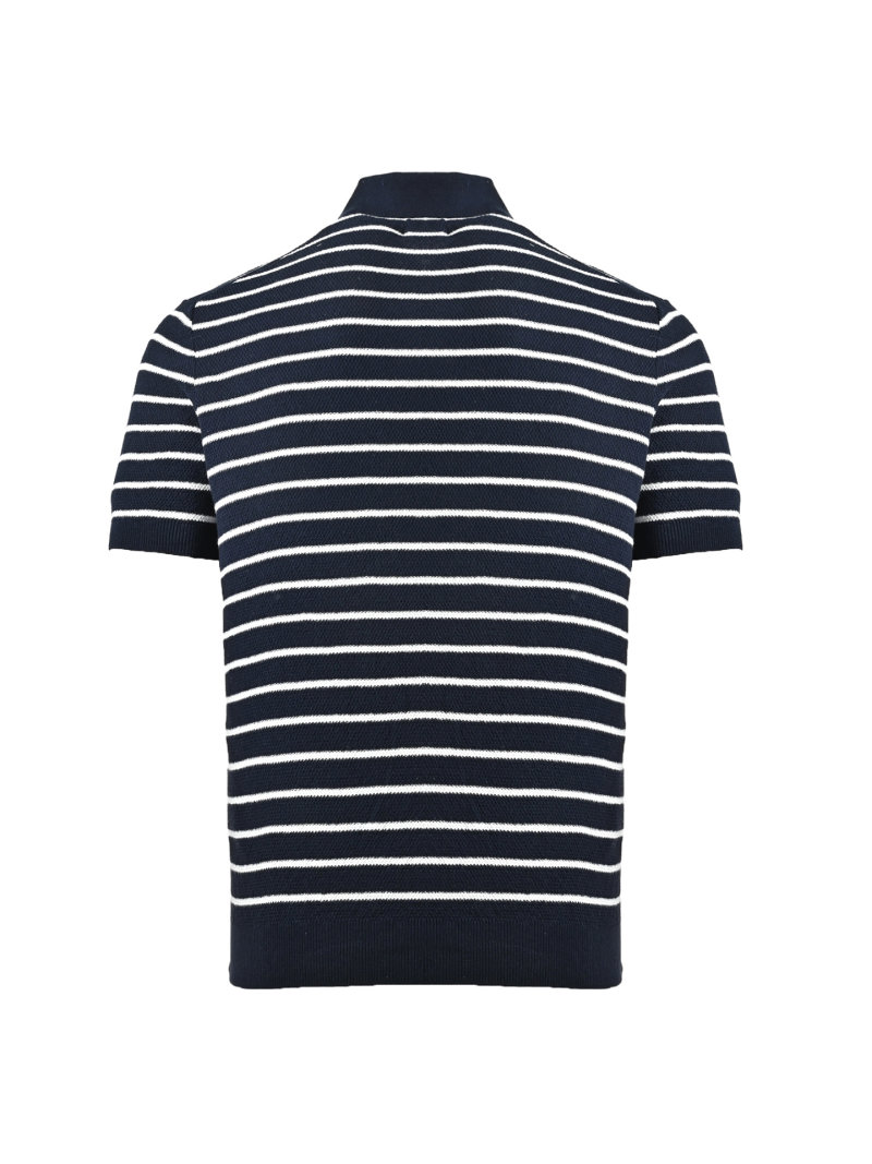 Ralph Lauren Navy & White Striped Polo Shirt view